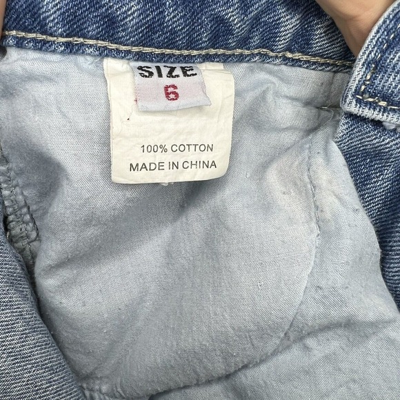 Princess Polly Women Size 2 High Rise Patchwork Mom Jeans jeans - Picture 8 of 10